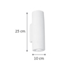 INLIGHT APLIKA GPsINI LEuKI 2xGU10 F10x25cm 43404