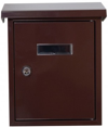Import Hellas Gammatokibotio Metalliko Kafe 19x6x25.5cm TX-082 BROWN
