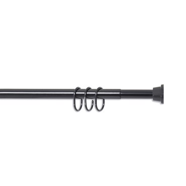Grekon Βραχίονας Μπάνιου 1211 Πτυσσόμενος 75-125cm Μαύρος Φ25