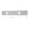 Metalliki Metopi ME41 inox xromio 