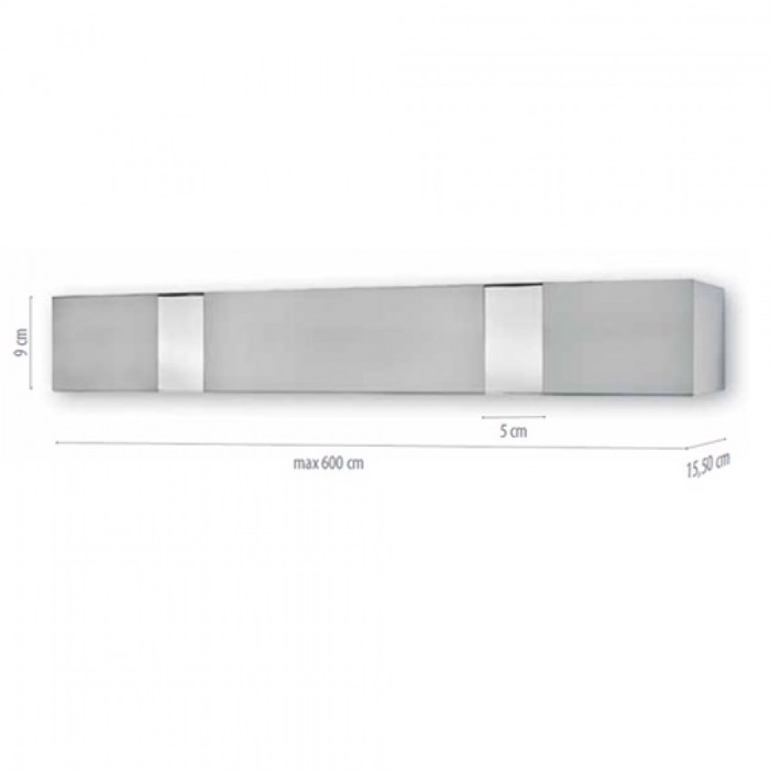 Metalliki Metopi ME41 inox xromio 