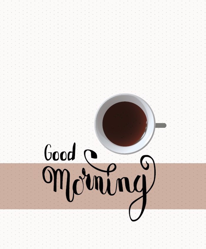 Roler me Psifiaki Ektuposi ''Good Morning With Coffee'' E306