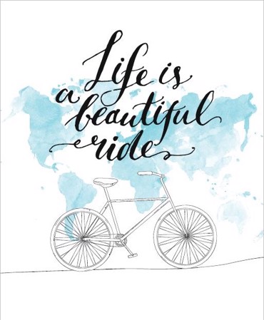 Ρόλερ με Ψηφιακή Εκτύπωση 'Life Is A Beautiful Ride' E578