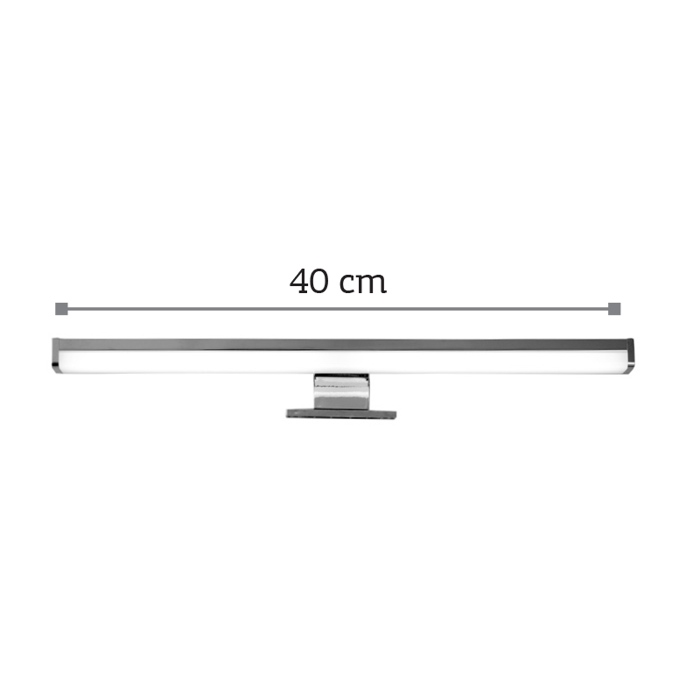 INLIGHT APLIKA KAThREPTI LED PLASTIKI 40cm LEuKO/XROMIO 10W 800Lm/4000K 1043-B
