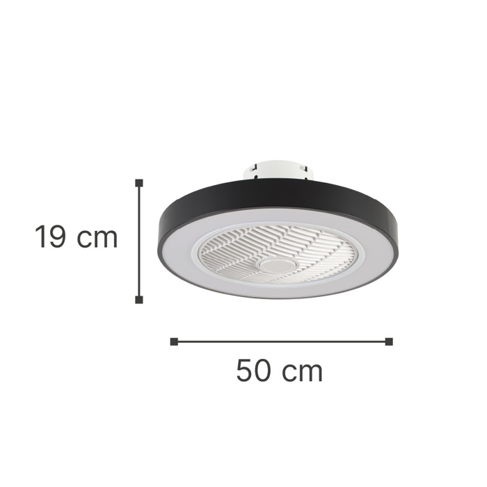 InLight Chilko 36W 3CCT Anemistiras Orofis me LED Fotismo se Lefko Xroma (101000310)
