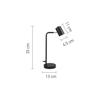 InLight Epitrapezio fotistiko se lefko xroma 1XGU10 F33cm (3015-WH)