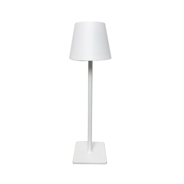 InLight Επιτραπέζιο Επαναφορτιζόμενο Φωτιστικό LED 3000K Μεταλλικό Λευκό Φ10x37cm (3056-White)