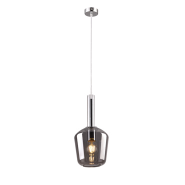 Inlight Κρεμαστό Φωτιστικό από Φιμέ Γυαλί 1xE27 Φ18x36cm (4079)