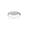 Inlight Plafoniera Orofis LED apo Sxoini 3CCT 25W F50x9.5cm (42042)