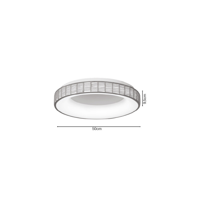 Inlight Plafoniera Orofis LED apo Sxoini 3CCT 25W F50x9.5cm (42042)