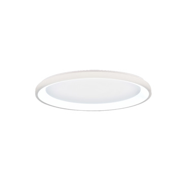 Inlight Πλαφονιέρα Οροφής LED 38W 3CCT από Λευκό Μέταλλο και Ακρυλικό Φ80x5cm (42044-A-White)