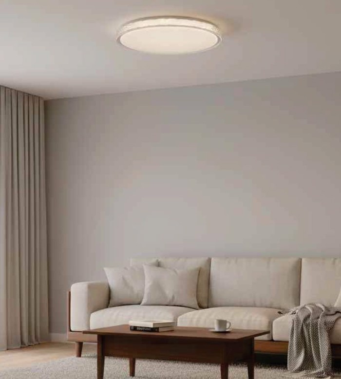 InLight Plafoniera Orofis LED 27W 4CCT apo Lefko Akruliko F50cm (42051-B)