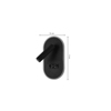 InLight Epitoixio Fotistiko LED 3W 3000K apo Mavro Metallo 8x15cm (43041-BL)