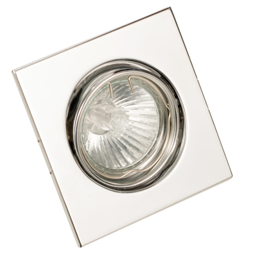 InLight Χωνευτό σποτ από χρώμιο μέταλλο 1XGU10 9Χ9cm (43278-Χρώμιο)