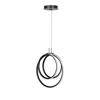 InLight Kremasto fotistiko LED 40W 3CCT (by switch on base) se mavro xroma D:38cm (6080-BL)