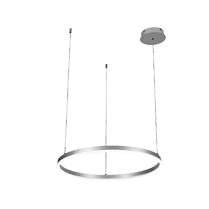 Inlight Kremasto Fotistiko LED 36W 3CCT (by switch on base) F80cm (6095-AB-Silver)