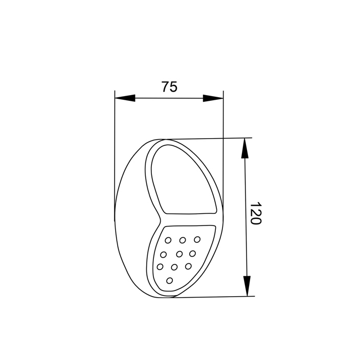 it-Lighting Moon LED 0.8W 2700K/6500K Solar Fotistiko Exoterikou Xorou Mavro 7.5x4.1x12cm (80206810S)
