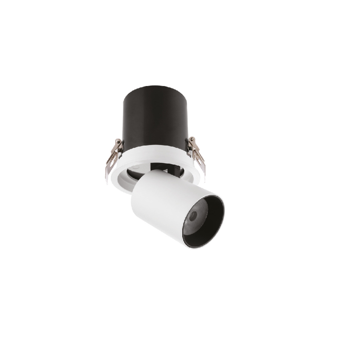 Inlight Downlight Spot 10W 3CCT se Lefki kai Mavri Apoxrosi 8.5x10.2cm (X00180WB)