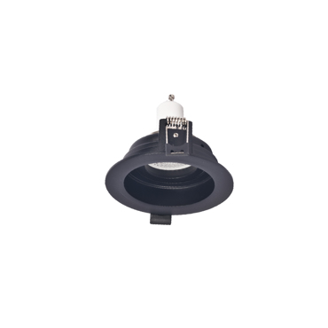 Inlight Downlight Σποτ GU10 σε Μαύρη Απόχρωση 10cm (X00300B)