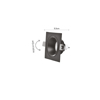 Inlight Downlight Spot GU10 se Lefki kai Mavri Apoxrosi 9.3x9.3cm (X00320WB)