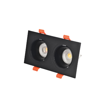Inlight Downlight Σποτ GU10 σε Μαύρη Απόχρωση 9.3x15cm (X00330B)