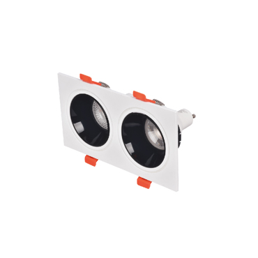 Inlight Downlight Σποτ GU10 σε Λευκή και Μαύρη απόχρωση 9.3x15cm (X00330WB)