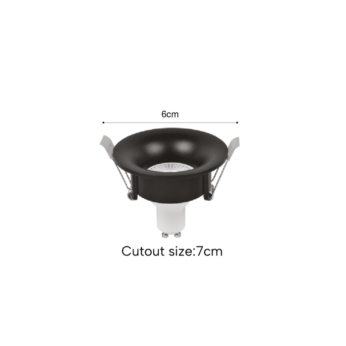 Inlight Downlight Spot GU10 se Lefki Apoxrosi 6cm (X00340W)
