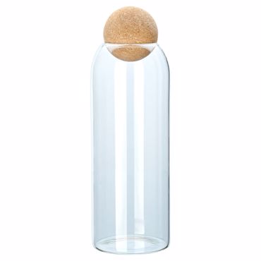 ESTIA ΔΟΧΕΙΟ ΑΠΟΘΗΚΕΥΣΗΣ ΓΥΑΛΙΝΟ 1300ml ΜΕ ΚΑΠΑΚΙ ΦΕΛΛΟΥ 01-19624