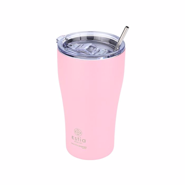 Estia Thermos Coffee Mug SAVE THE AEGEAN 500ml Blossom Rose 01-23157