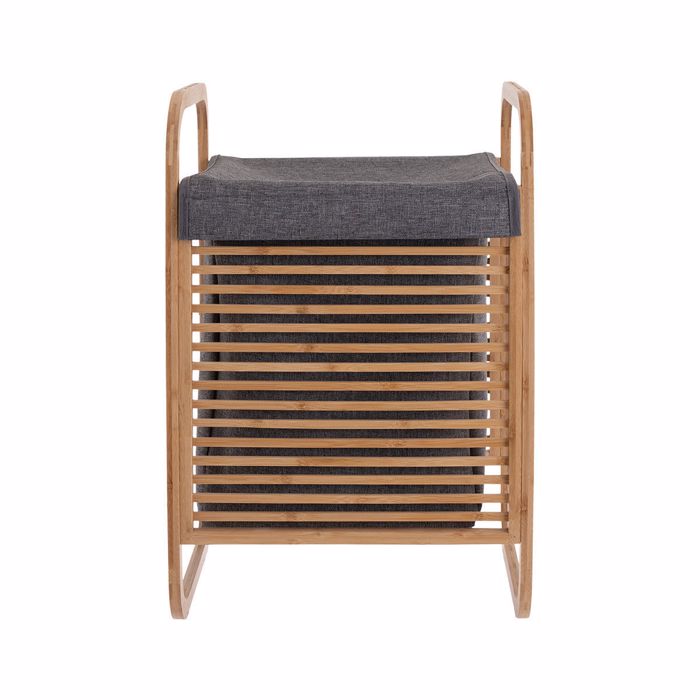 Estia Kalathi Apluton Bamboo me Thiki Poluestera 40X35X60.5cm 02-13042