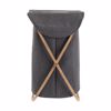 Estia Kalathi Apluton Bamboo Essentials me Thiki Poluestera Ptussomeno 40X40X70cm 02-13158