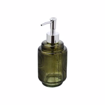 Estia Αντλία Σαπουνιού ''Olive Series'' Γυάλινη Λαδί Φ8x19cm 380ml 02-14872