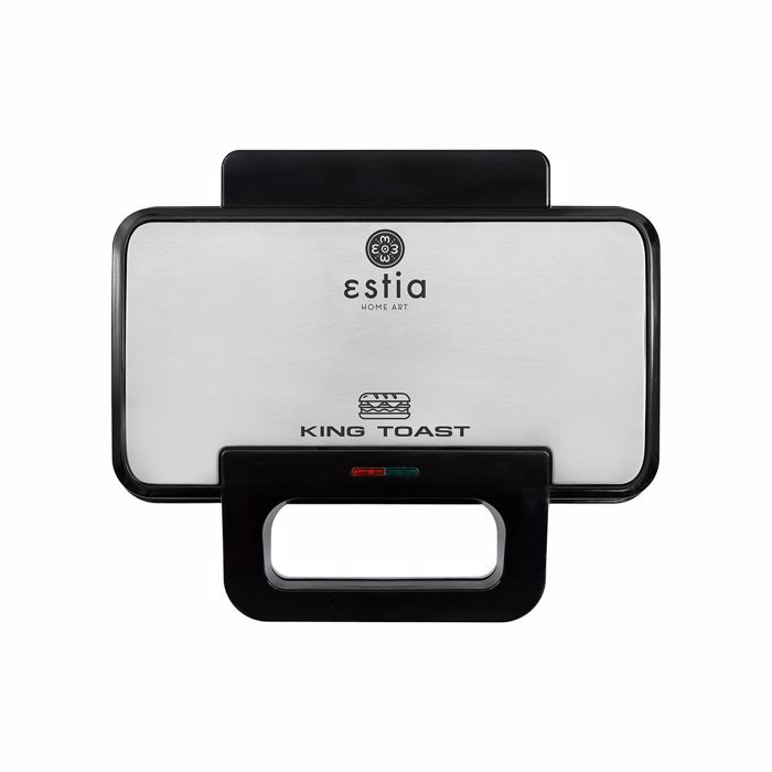 Estia Tostiera KING TOAST 2 Theseon 900W me Bathies Apospomenes Antikollitikes Plakes 06-12359
