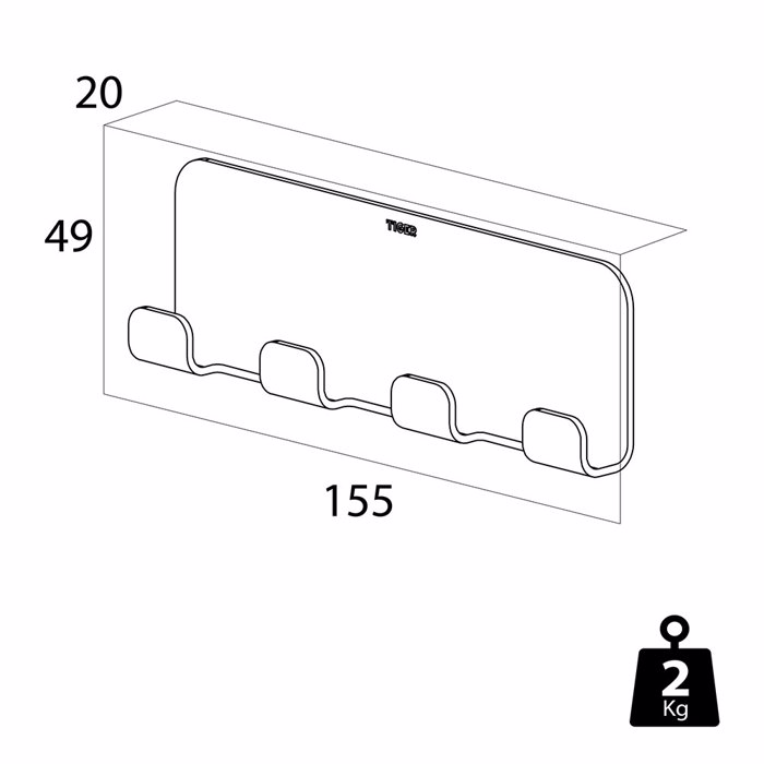 Tiger Colar Aggistro Tetraplo Polished stainless steel 1314730346