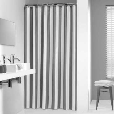 Sealskin Linje 180x200 grey κουρτίνα μπάνιου υφασμάτινη