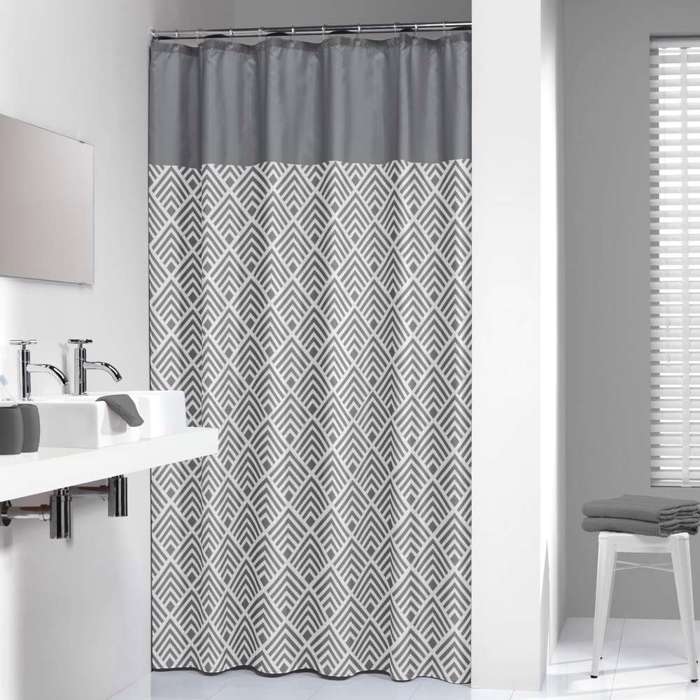 Sealskin Angoli 180x200 grey kourtina baniou ufasmatini