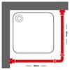Sealskin 170x80 F20 mm white braxionas baniou gniakos
