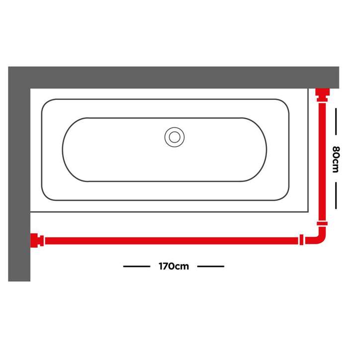 Sealskin 170x80 F28 mm white braxionas baniou gniakos