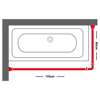 Sealskin 170x80 F28 mm chrome braxionas baniou gniakos
