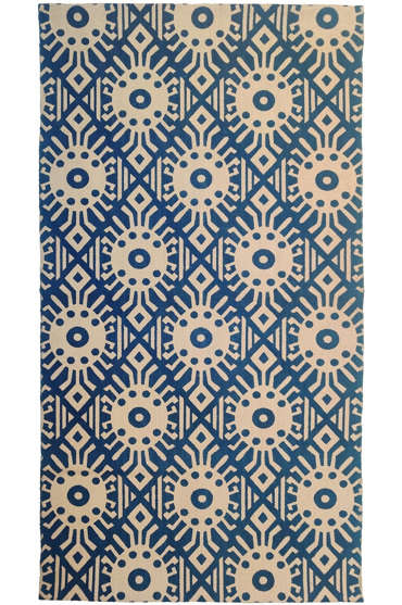 Βιοκαρπέτ Home Μοντέρνο Χαλί Basic Μπλε/Μπεζ (70Χ140) 210415-13