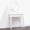 ESTHETI home Bountouar me Kathrefti Xulino Lefko me 2 Surtaria me Sxedio 75x40x140.5cm/71cm 750-25033