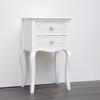 ESTHETI home Komodino Xulino Lefko me 2 Surtaria me Sxedio 40x32x67.5cm 750-35517