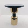 ESTHETI home Trapezi Boithitiko Metalliko Skouro Prasino/Xruso F51x60cm 750-39523