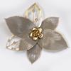 ESTHETI home Diakosmitiko Toixou Metalliko Xruso/Ggri 44.5x6.4x40.6cm 755-10026