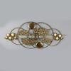 ESTHETI home Diakosmitiko Toixou Metalliko Xruso 88.5x5.5x39.5cm 755-10046