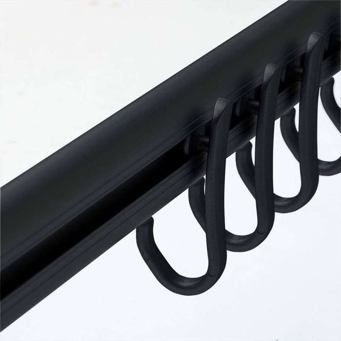 Sealskin Easy roll hooks 12 pcs black krikoi kourtinas baniou