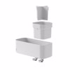 Tiger 2-Store Epitoixio Rafi me Thikes kai Kremastres 25 cm White 800375