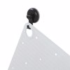 Sealskin Ribb Antiolisthitiko Pataki 55x55cm White with Black Hook 800620