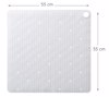 Sealskin Ribb Antiolisthitiko Pataki 55x55cm White with Black Hook 800620