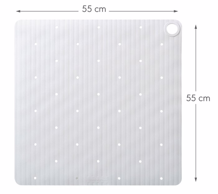 Sealskin Ribb Antiolisthitiko Pataki 55x55cm White with Black Hook 800620